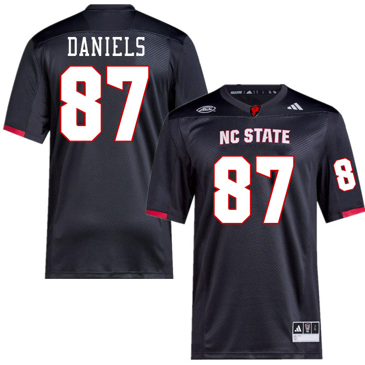 Men #87 Dante Daniels NC State Wolfpack College Football Jerseys Stitched-Black